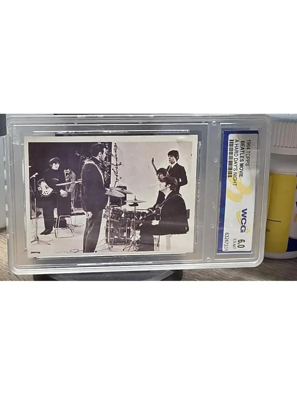 1964 Topps Beatles Movie A Hard Day's Night WCG 6.0 EX-MT Graded Card - Picture 3 of 4